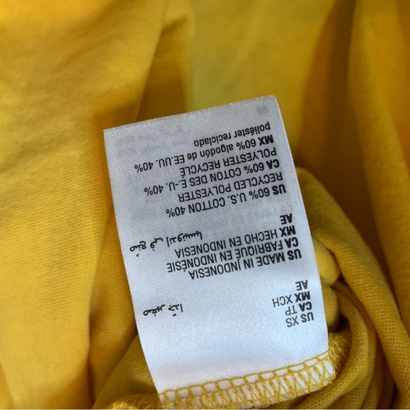 Style & Co Women's Corn Yellow V-Neck T-Shirt size Xsmall - Picture 4 of 4